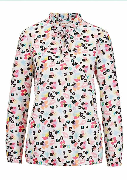 GOLDNER Langarmbluse "Zeitlose Bluse mit einzigartigem Druck" günstig online kaufen