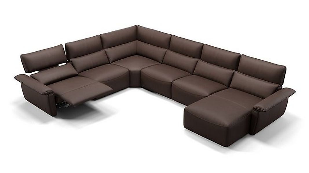 Sofanella Wohnlandschaft Leder MERIDA, Wohnlandschaft, Ecksofa, Sofalandsch günstig online kaufen