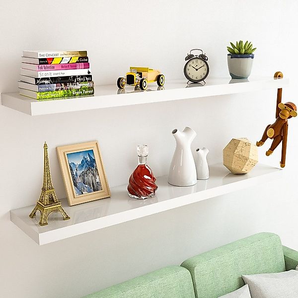 Casaria Wandboard, Weiß Hängeregal mit Halterung günstig online kaufen