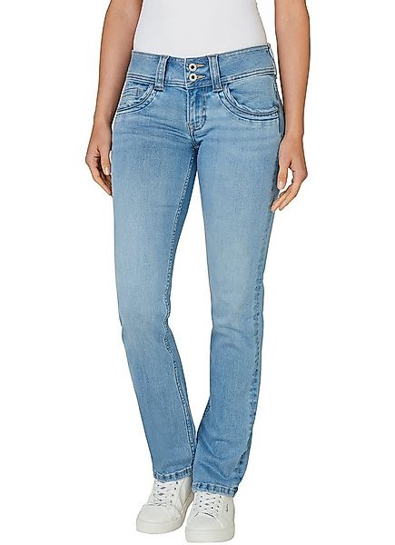 Pepe Jeans Straight-Jeans GEN in Baumwoll-Qualtät mit geradem Bein und Dopp günstig online kaufen