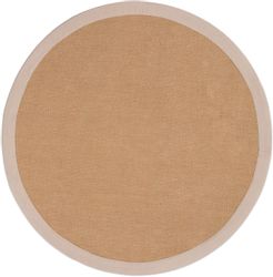 carpetfine Sisalteppich "Sisal" rund 5 mm Höhe mit farbiger Bordüre, Anti-R günstig online kaufen