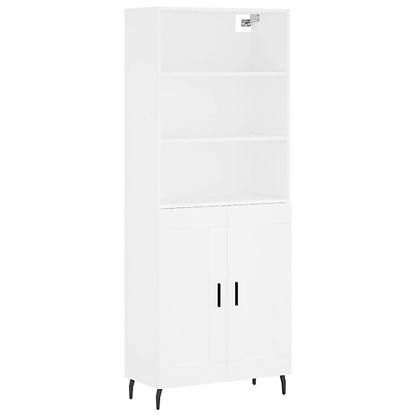 vidaXL Highboard Weiß 69,5x34x180 cm Holzwerkstoff 3189973 günstig online kaufen