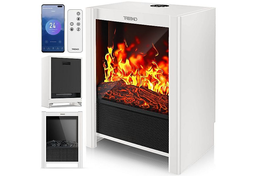 TRESKO Elektrokamin Elektrokamin mit Heizung & Fernbedienung 2000W, WiFi Ap günstig online kaufen