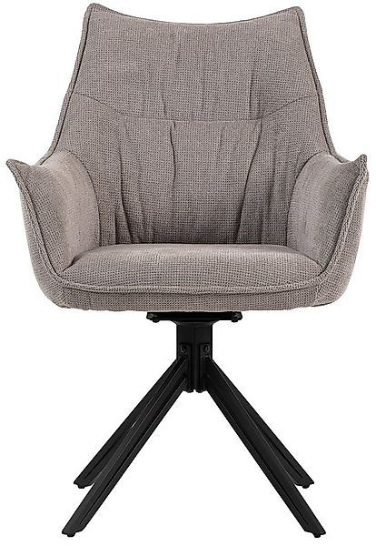 MR.DEKO Esszimmerstuhl Ginosa, drehbarer Stuhl mit Polsterung und Armlehnen günstig online kaufen