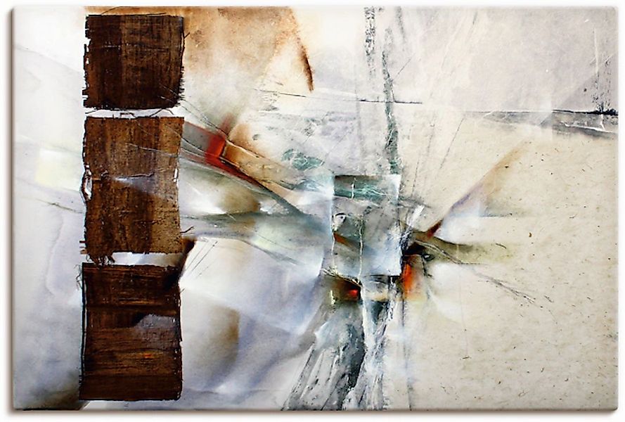 Artland Wandbild »Abstrakte Komposition in weiß« Gegenstandslos 1 Stk. tlg. günstig online kaufen