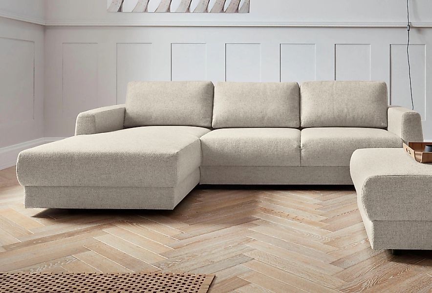 OTTO home Ecksofa "Hobro L-Form" in 3 Bezugsqualitäten in vielen Farben, De günstig online kaufen