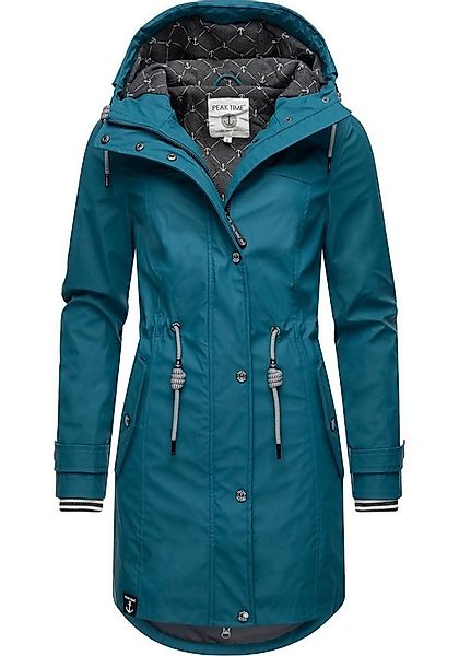 PEAK TIME Regenjacke L60042 stylisch taillierter Regenmantel für Damen günstig online kaufen