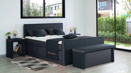 Meisterbetten Boxspringbett Amos (mit Motor, Fußteil, günstig online kaufen