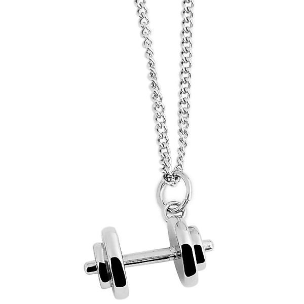 KARMA Kette mit Anhänger Herrenhalskette Hantel günstig online kaufen