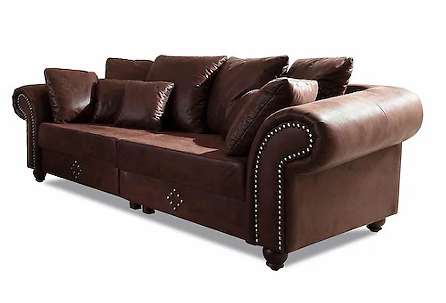 Home affaire Big-Sofa »King George Mega Sofa, viel Platz, Federkern« günstig online kaufen