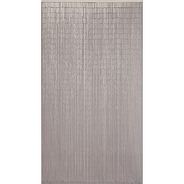 Dekorationsvorhang Bambus Uni Weiß 120 cm x 220 cm günstig online kaufen