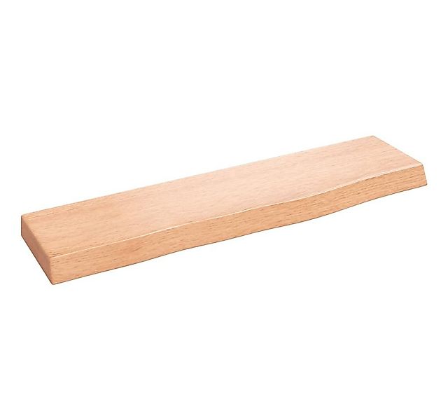 vidaXL Regal Wandregal Hellbraun 40x10x2 cm Massivholz Eiche Behandelt, 1-t günstig online kaufen