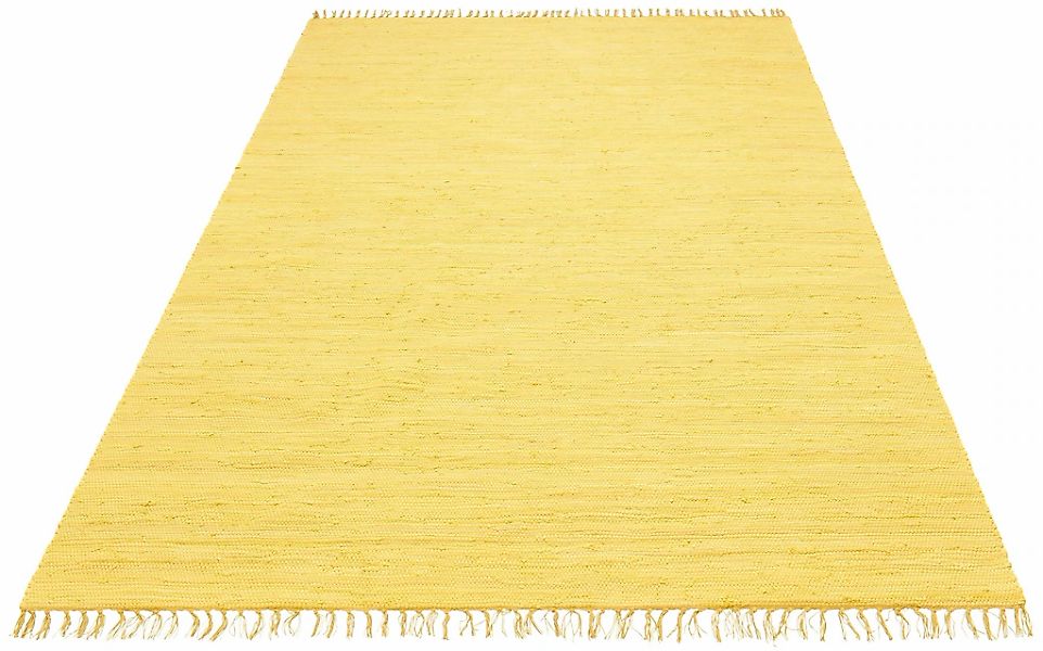 OTTO home Teppich "Paul" rechteckig 5 mm Höhe Wendeteppich, Uni, handgewebt günstig online kaufen