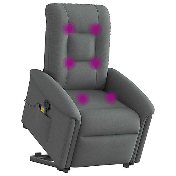 vidaXL Sessel Massagesessel mit Aufstehhilfe Dunkelgrau günstig online kaufen