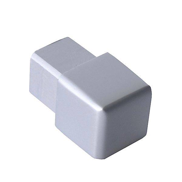 Dalsys Endstück Quadratprofil 12,5mm Alu Eloxiert Silber Matt günstig online kaufen