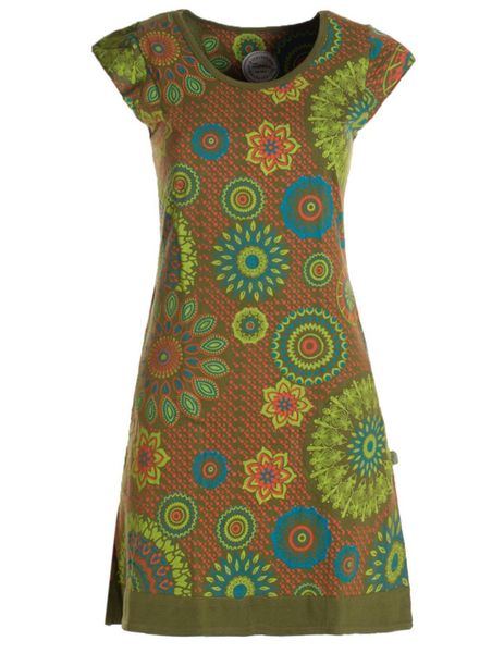 Vishes Tunikakleid Kurzarm Damen Sommer-Kleid Longshirt-Kleid günstig online kaufen