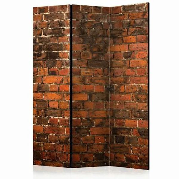 artgeist Paravent Old Brick Wall [Room Dividers] rot/braun Gr. 135 x 172 günstig online kaufen