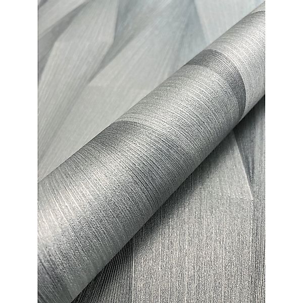 Newroom Vliestapete Mody Hellgrau Linien Modern Strukturiert FSC® günstig online kaufen