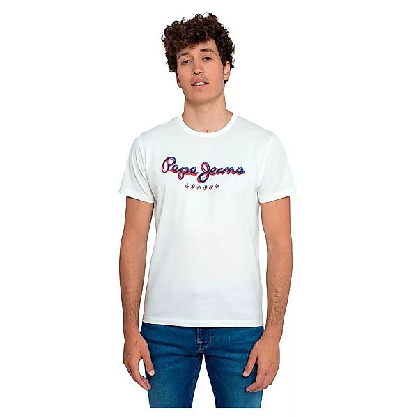 Pepe Jeans Duncan Kurzärmeliges T-shirt S Off White günstig online kaufen