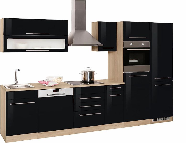 KOCHSTATION Küchenzeile "KS-Eton" mit E-Geräten, Breite 330 cm günstig online kaufen