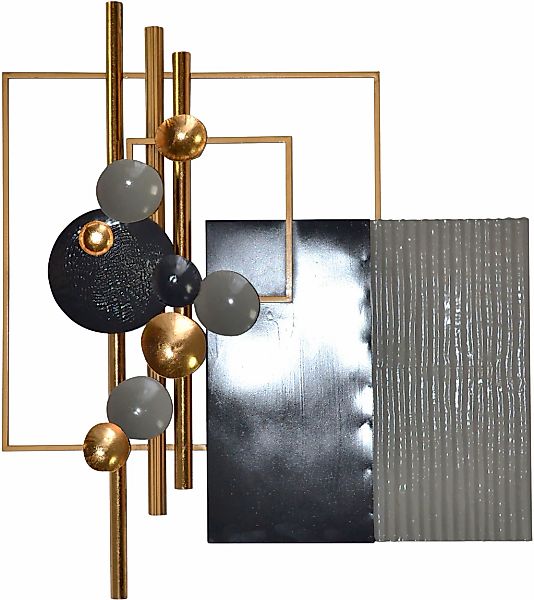 HOFMANN LIVING AND MORE Wanddekoobjekt "Wanddekoration" aus Metall, geometr günstig online kaufen