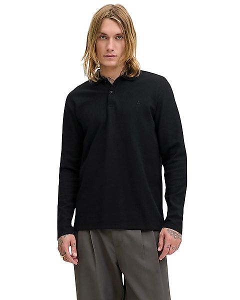 Jack & Jones Langarm-Poloshirt mit besticktem Logo günstig online kaufen