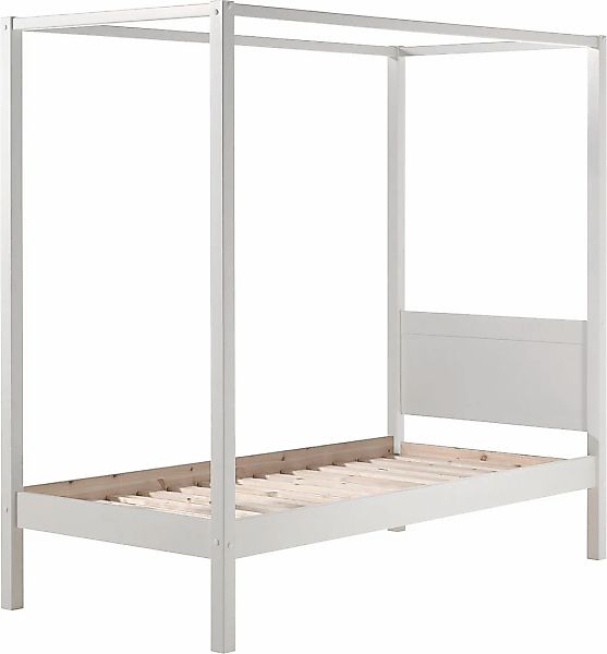 Vipack Himmelbett "Pino, Kiefer massiv weiß lackiert, Made in Europe, zeitl günstig online kaufen