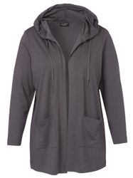 VIA APPIA DUE Kapuzenstrickjacke in unifarbenem günstig online kaufen