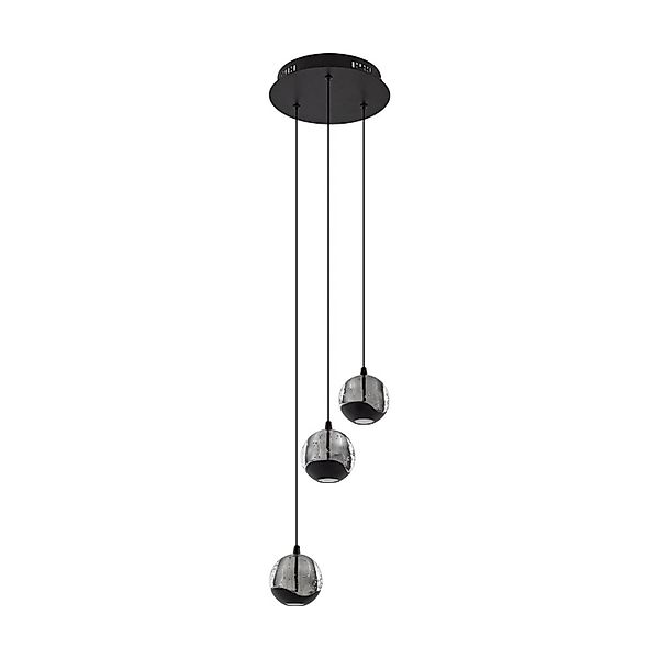 Lucande LED Pendelleuchte Hayley 10036261 Modern in Transparent aus Glas 3- günstig online kaufen