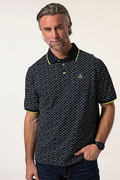 Boston Park Poloshirt Poloshirt Halbarm Alloverprint günstig online kaufen