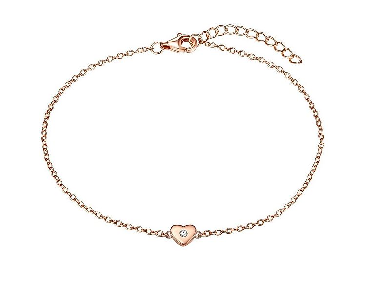 Rafaela Donata Silberarmband Herz roségold, mit Herz günstig online kaufen