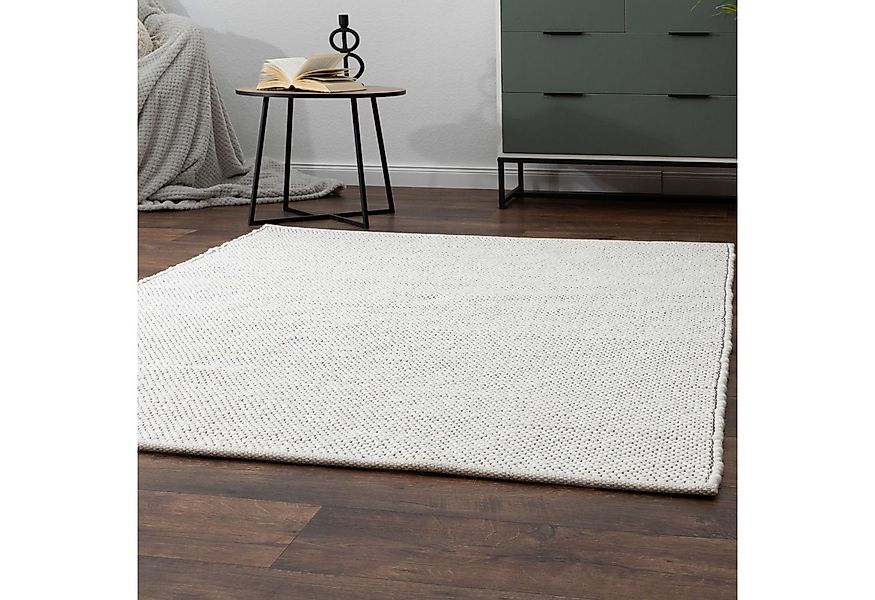 Steffensmeier Wollteppich Benin mit Fusselstopp, Rechteckig, Handwebteppich günstig online kaufen