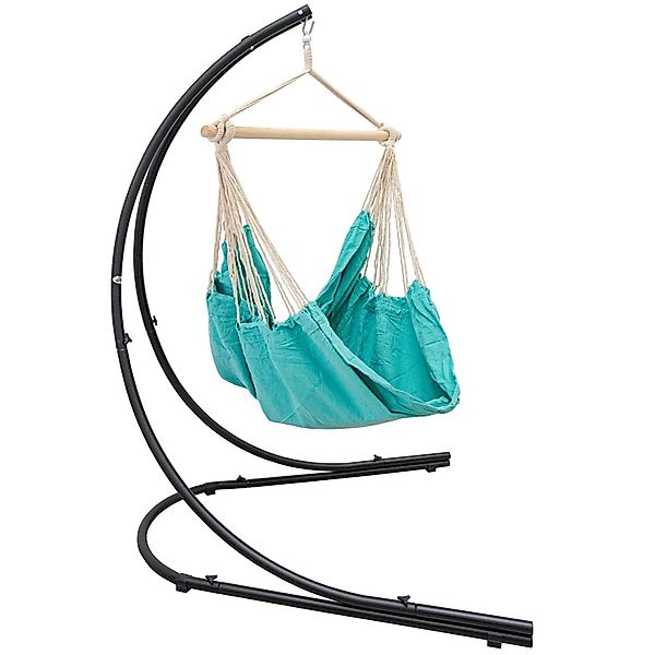 AMANKA XXL-Hängesessel Mintfarben mit Gestell 140 x 160 x 210 cm günstig online kaufen