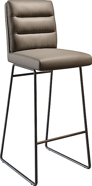 DELIFE Barhocker Pela-Flex, Kufengestell Metall Schwarz günstig online kaufen