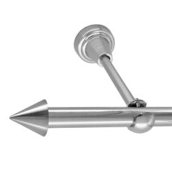 BASIT Gardinenstange Rohr Edelstahloptik 16 mm günstig online kaufen