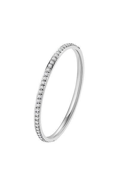 Hey Happiness Fingerring Glimmer, Zirkonia Bandring für Damen, Dünner Edels günstig online kaufen