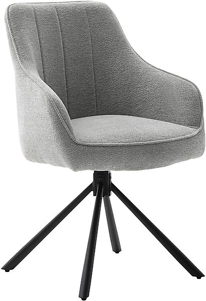 MCA furniture Esszimmerstuhl »KASAMA«, Strukturstoff, (2er-Set), 180° drehb günstig online kaufen