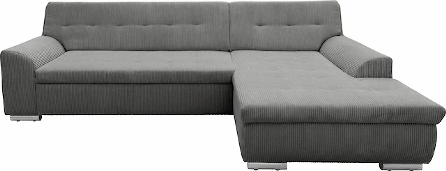 DOMO collection Ecksofa »Treviso viele Bezüge, auch in Cord, L-Form, B/T/H: günstig online kaufen
