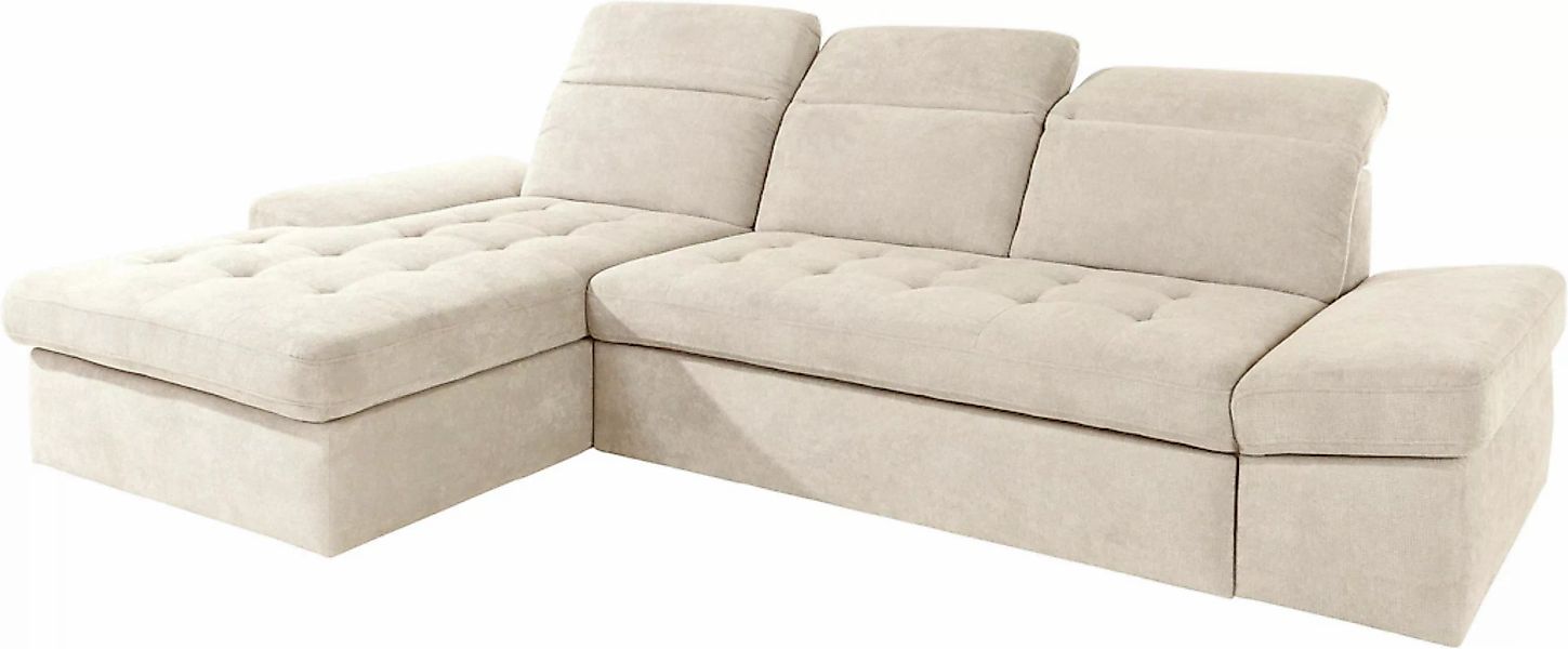 sit&more Ecksofa »Stardust L-Form«, wahlweise mit Bettfunktion und Bettkast günstig online kaufen