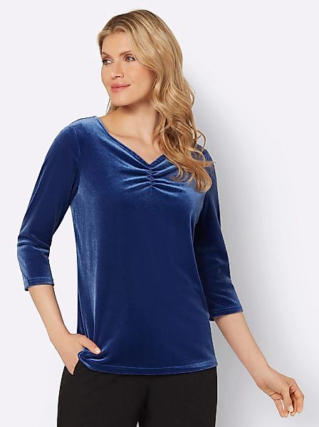 Classic Basics 3/4-Arm-Shirt "Samtshirt", 1 Stk. günstig online kaufen