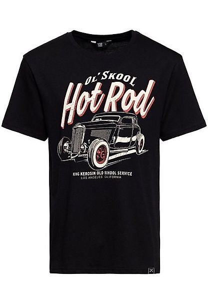 KingKerosin Print-Shirt Ol' Skool (1-tlg) mit Retro Front Print im Old Scho günstig online kaufen