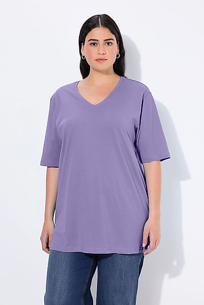 Ulla Popken T-Shirt T-Shirt V-Ausschnitt Relaxed günstig online kaufen