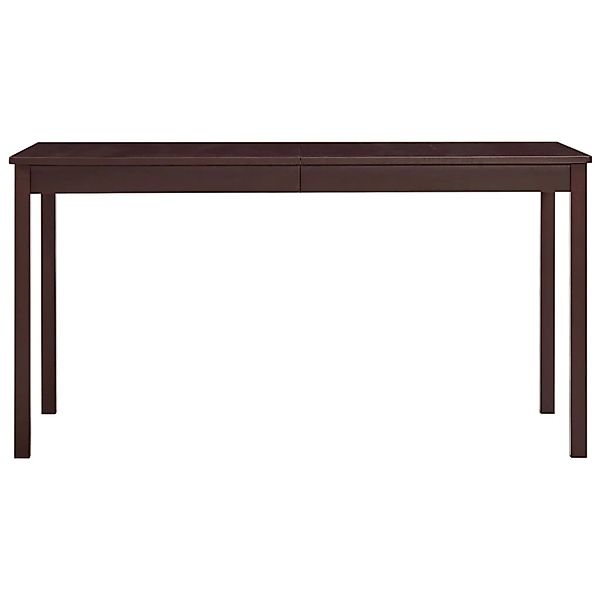 vidaXL Esstisch Dunkelbraun 140 x 70 x 73 cm Kiefernholz günstig online kaufen