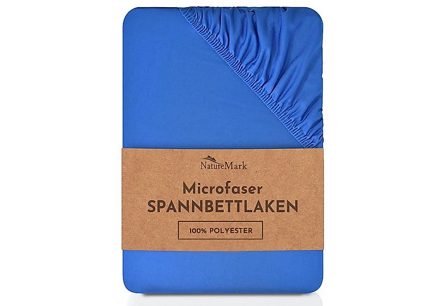 NatureMark Spannbettlaken Mikrofaser Spannbetttuch, Polyester, Gummizug: ru günstig online kaufen