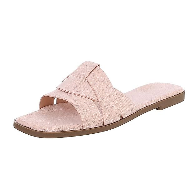 Ital-Design Moderne Damen Sandalen mit geflochtenem Design für Freizeit Pan günstig online kaufen