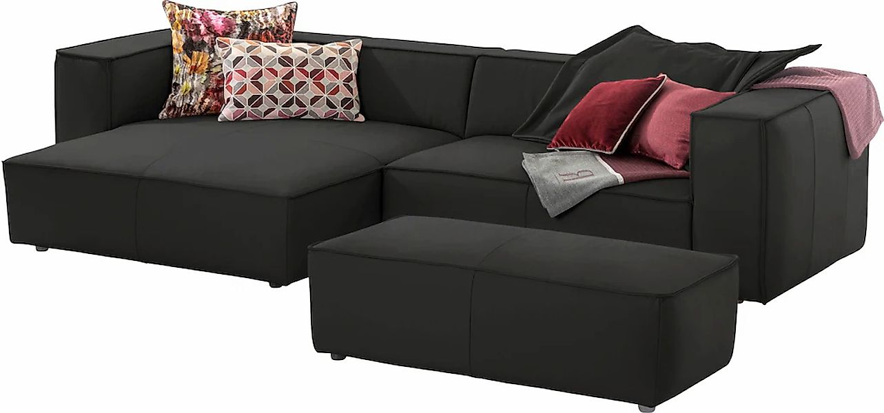 W.SCHILLIG Ecksofa "around-the-block", (Spar-Set), inklusive Hocker, mit el günstig online kaufen