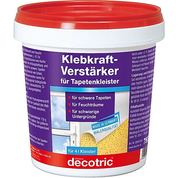 decotric® Kleister Klebkraft-Verstärker für Tapetenkleister 750g günstig online kaufen