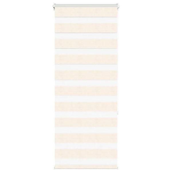 vidaXL Doppelrollo Marmorbeige 65x150 cm Stoffbreite 60,9 cm Polyester 4014 günstig online kaufen