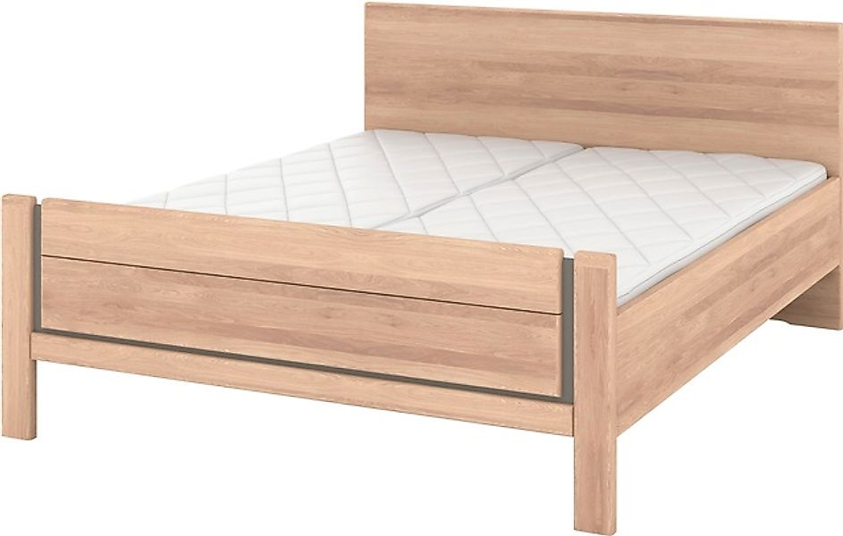 Musterring Holzbett »Sorrent, Bettgestell, Bettrahmen, teilmassiv Eiche«, ( günstig online kaufen