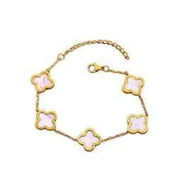 GOLDKLEIN Goldarmband Edelstahl vergoldet Blume verschiedene günstig online kaufen